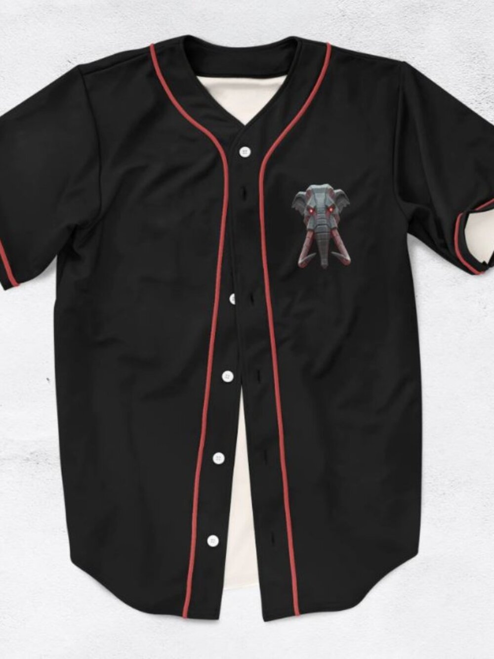 Wankdat Wooli Crankdat Mecha Elephant Rave Baseball Jersey